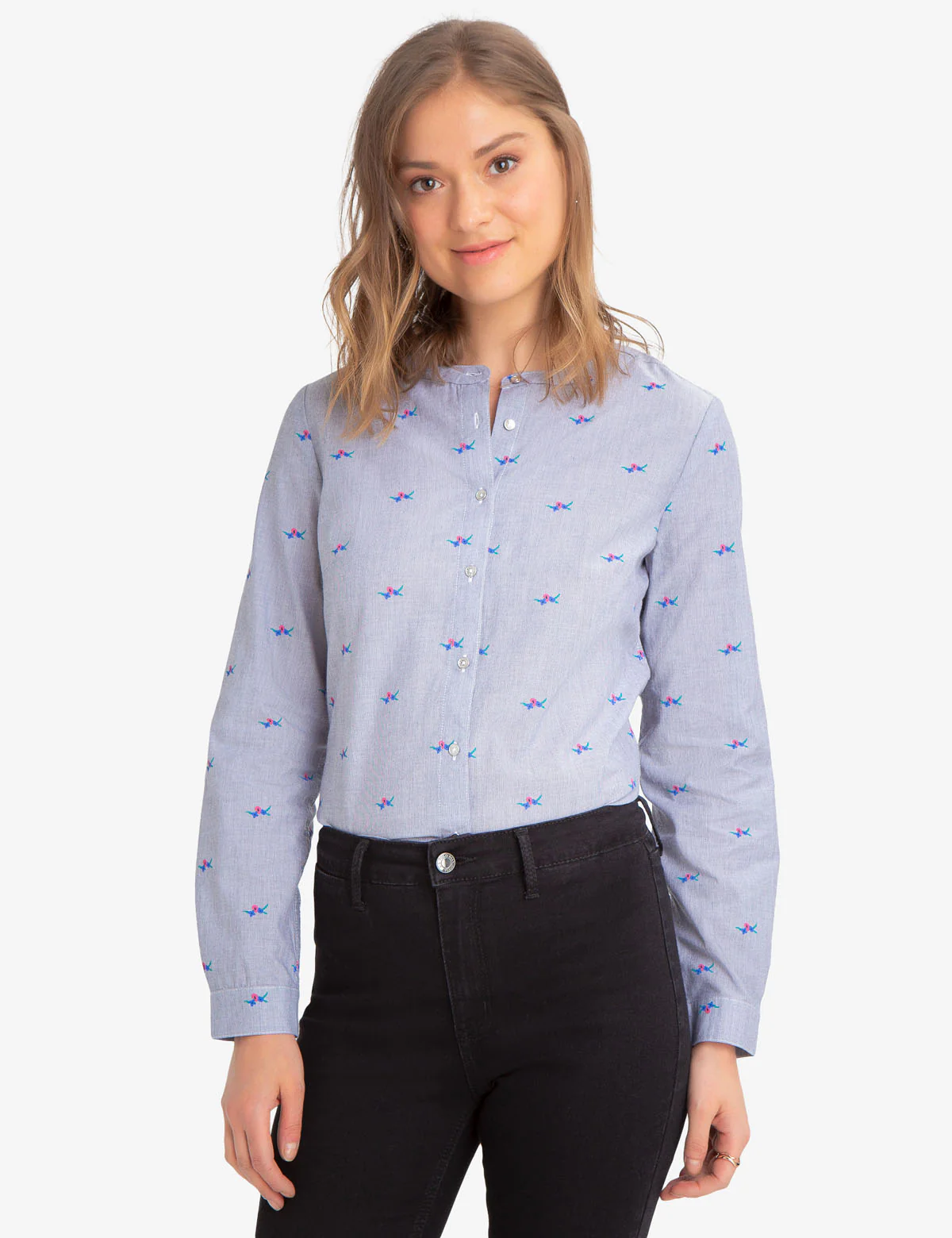 FLORAL STRIPED POPLIN SHIRT - Image 5