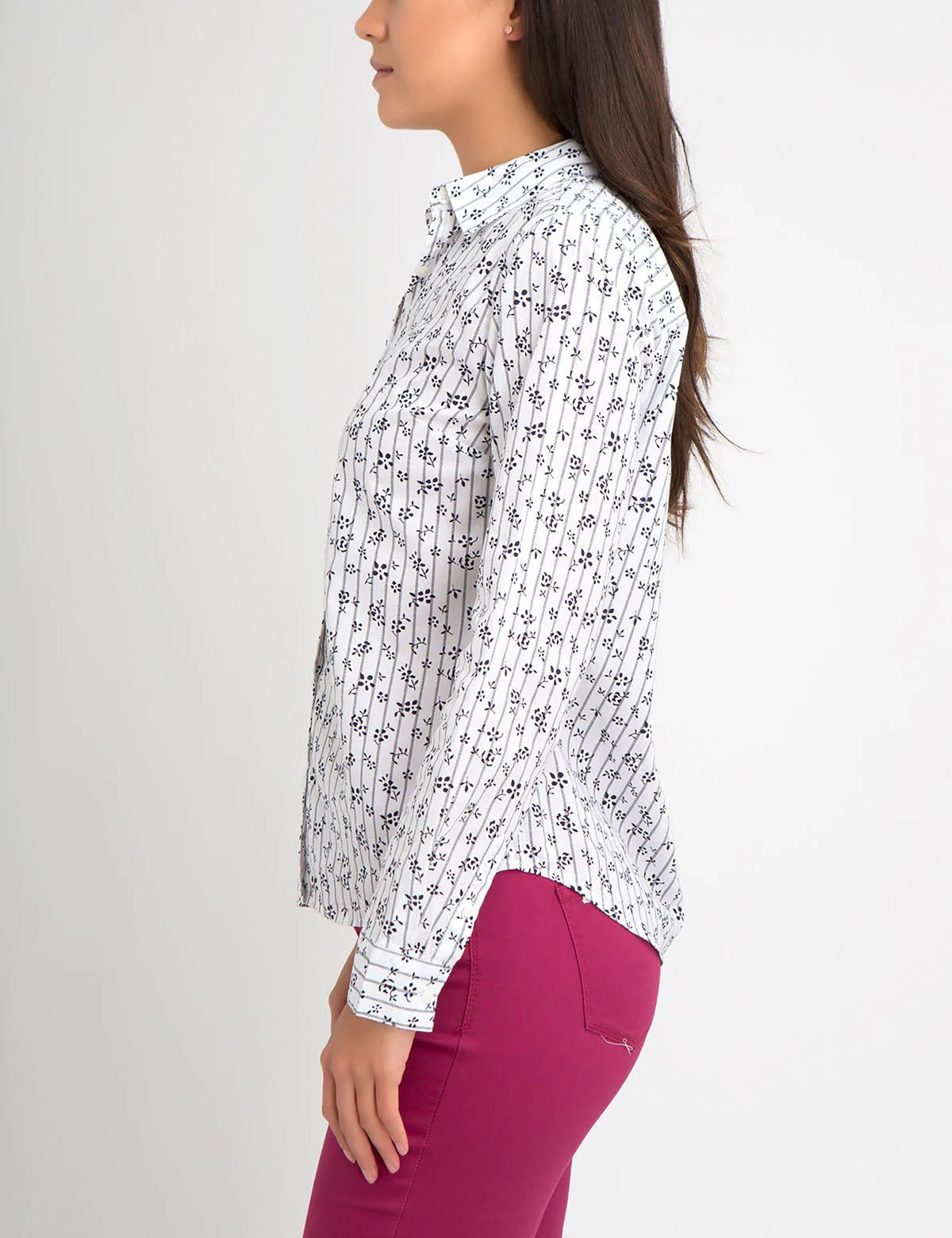 FLORAL STRIPED POPLIN SHIRT - Image 14