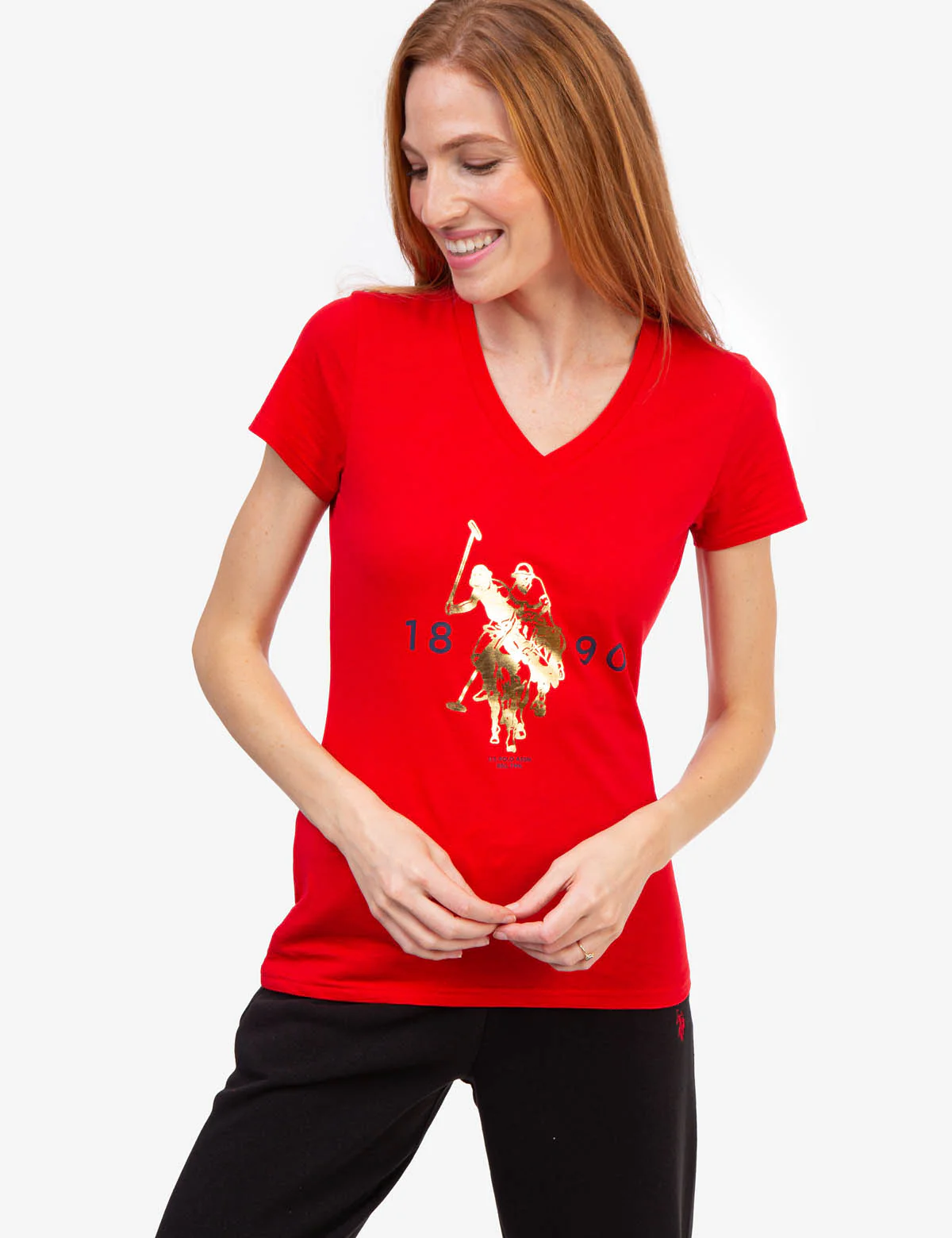 FOIL LOGO V-NECK T-SHIRT - Image 13