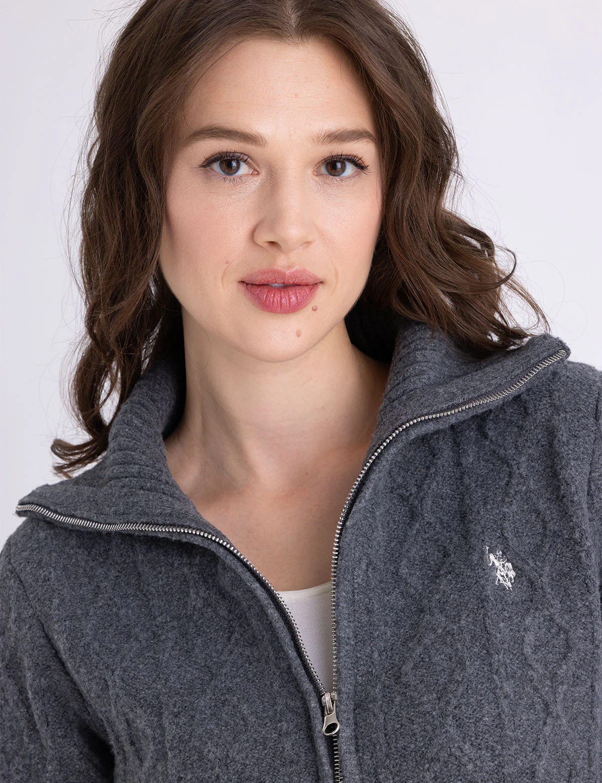 FULL ZIP CABLE SWEATER - Image 8