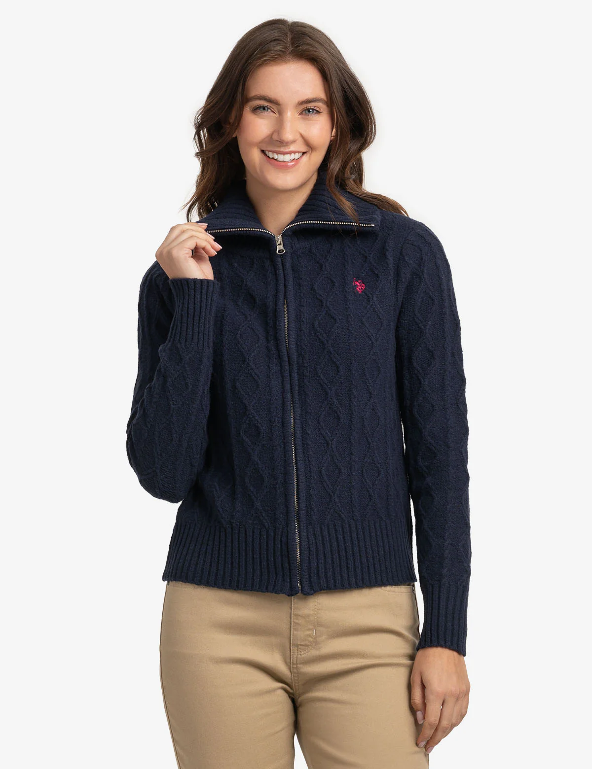 FULL ZIP CABLE SWEATER - Image 6