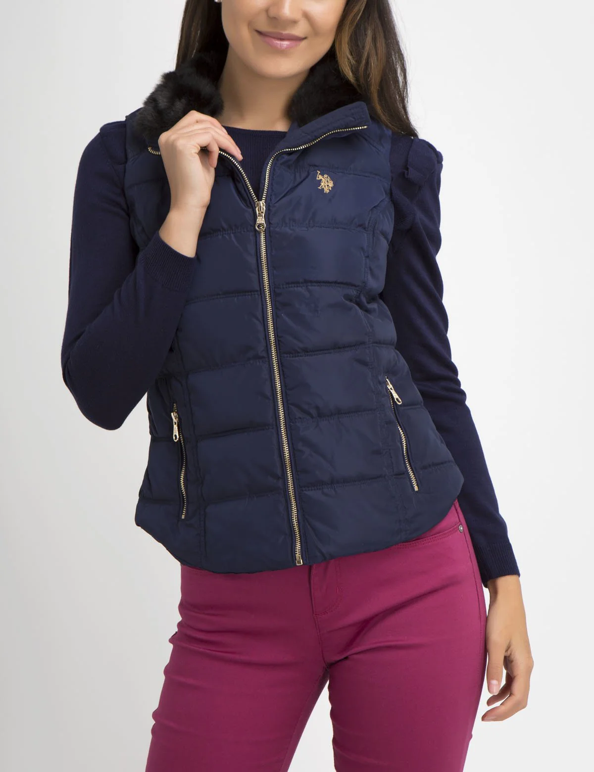 FUR COLLAR VEST - Image 21