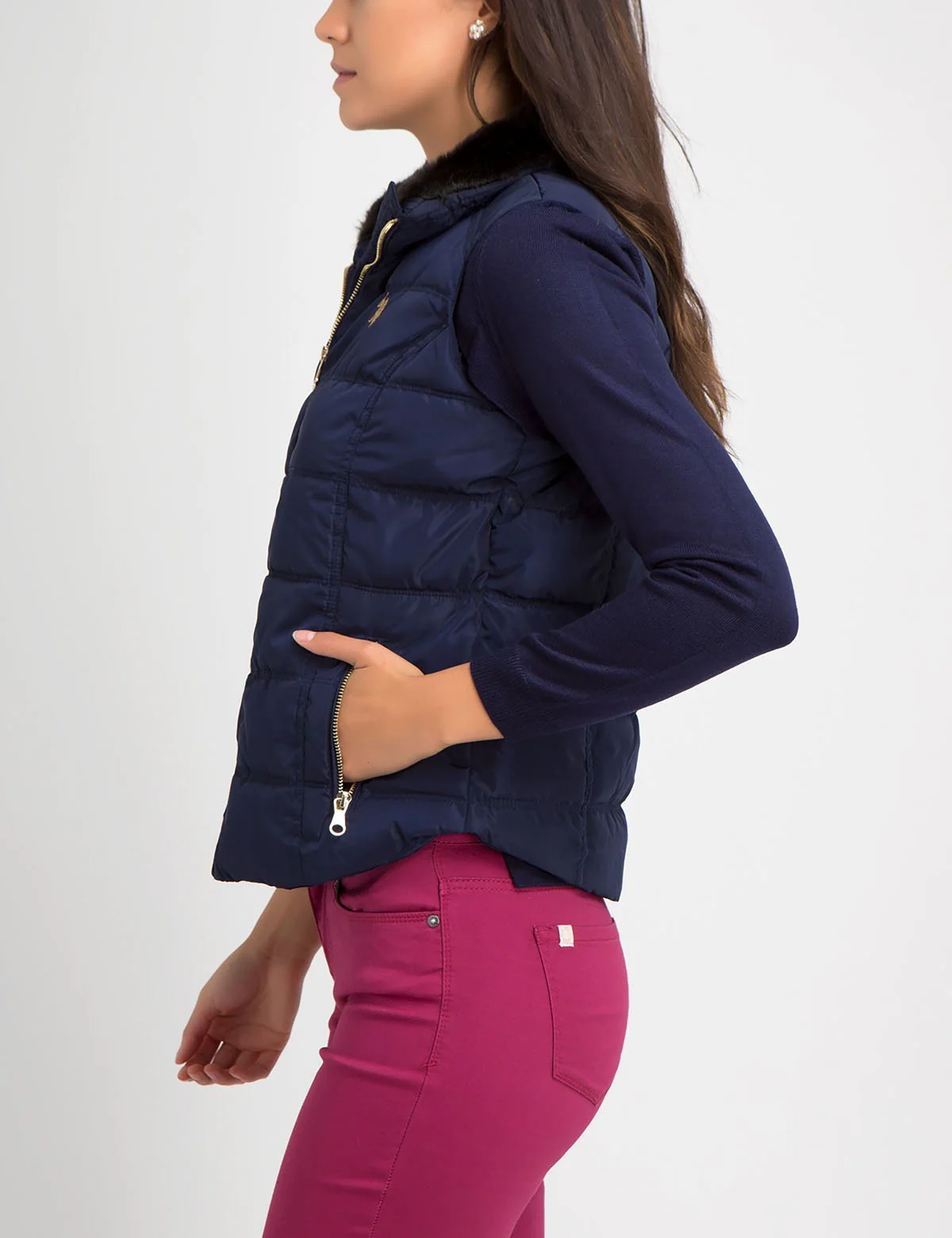 FUR COLLAR VEST - Image 6