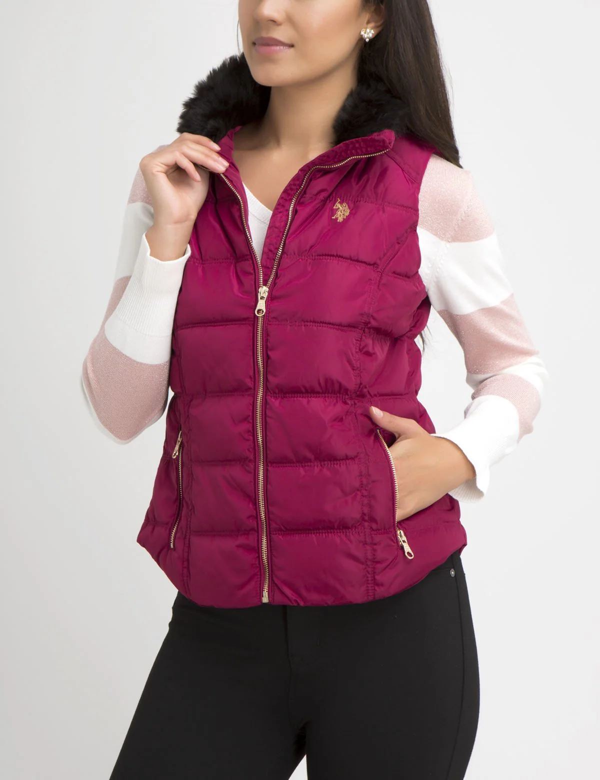 FUR COLLAR VEST - Image 8