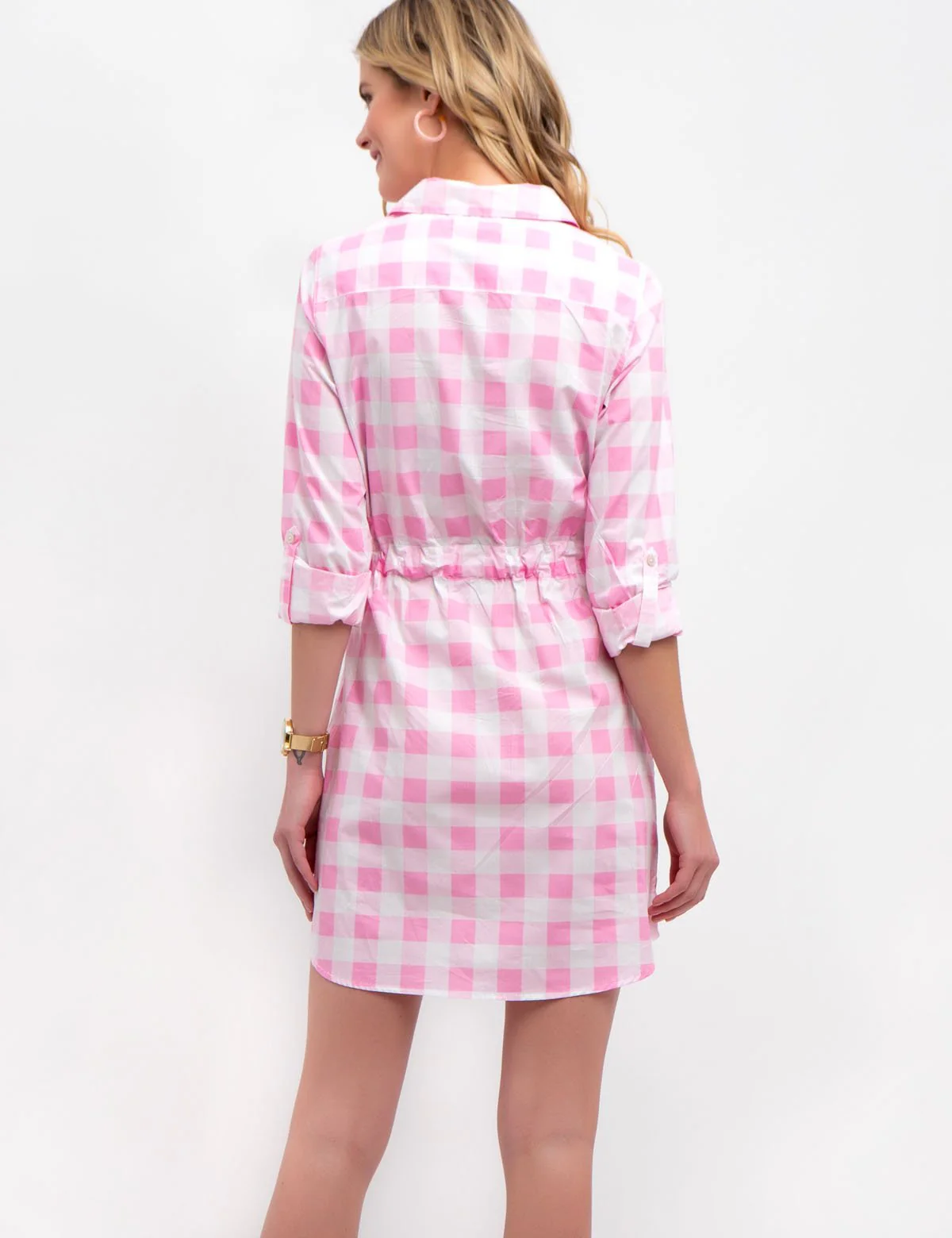 GINGHAM POPLIN DRESS - Image 4