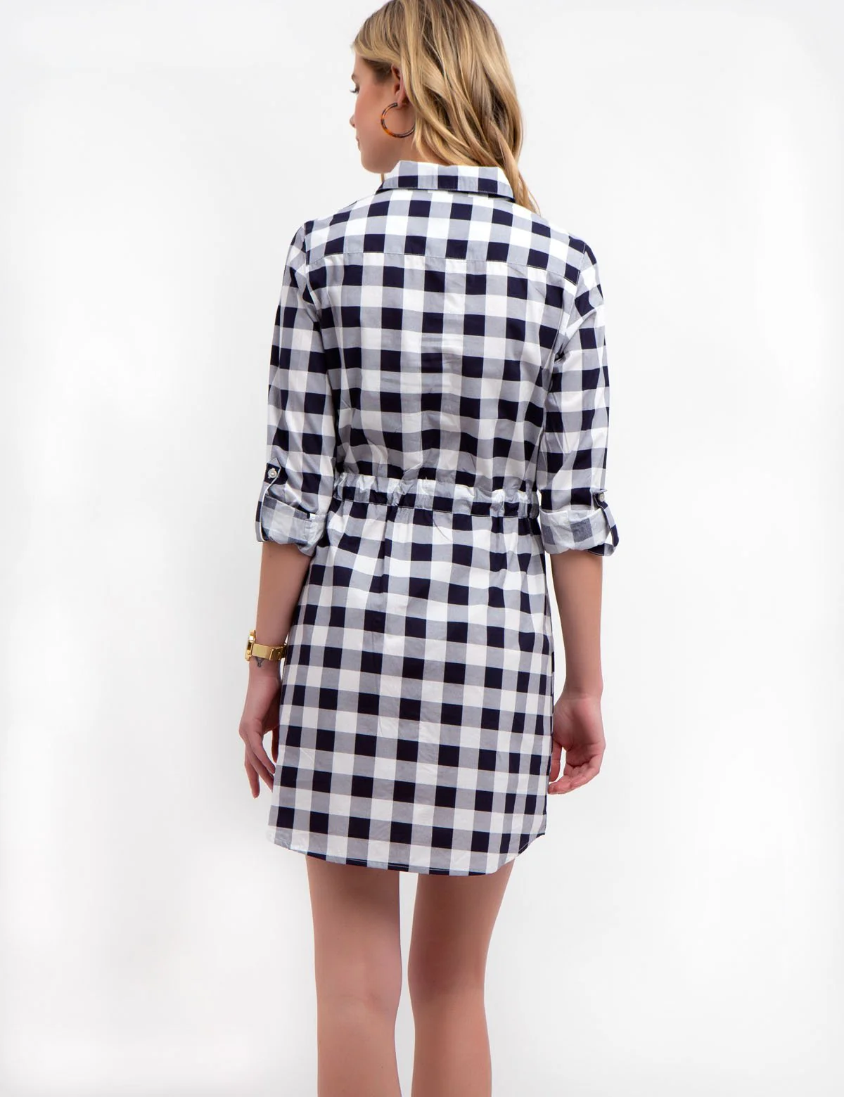 GINGHAM POPLIN DRESS - Image 9
