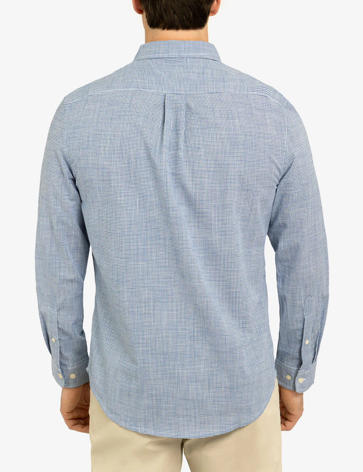 GINGHAM SLUB POPLIN LONG SLEEVE SHIRT - Image 4