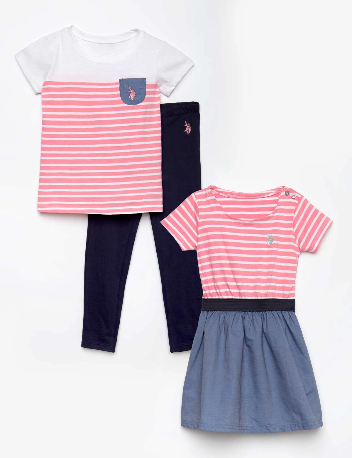GIRLS 3 PIECE SET - DRESS, TEE & LEGGINGS - Image 7