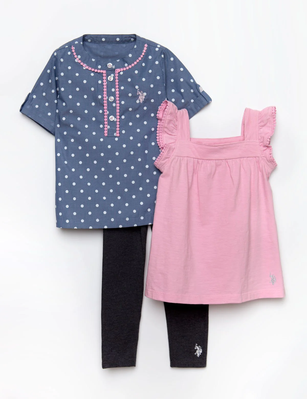 GIRLS 3 PIECE SET - SHIRT, TANK & LEGGINGS - Image 4