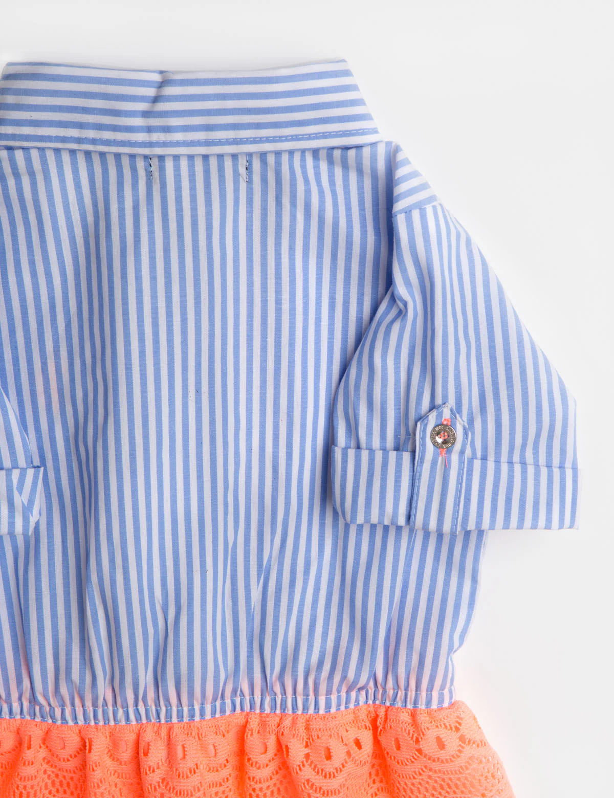 GIRLS DRESS WITH STRIPES AND LACE - Image 8