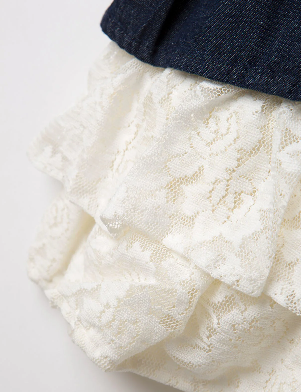 GIRLS LACE & DENIM DRESS - Image 6