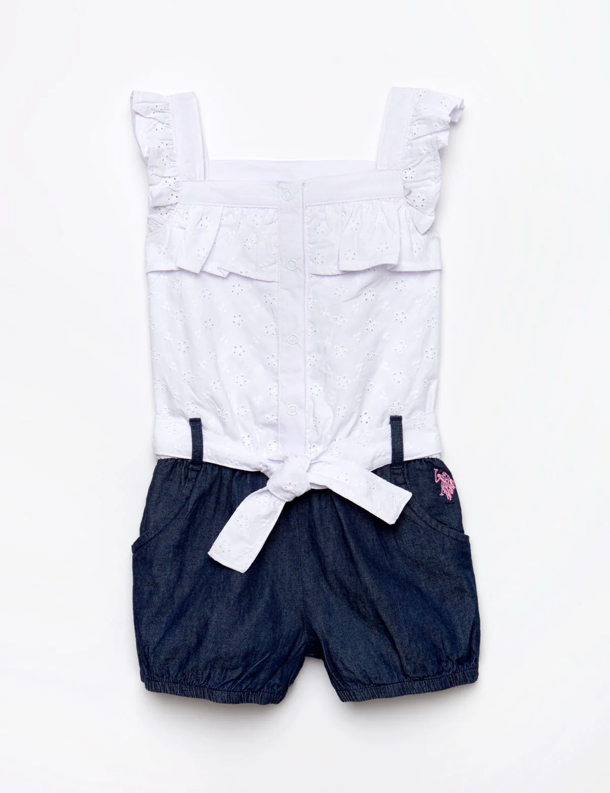 GIRLS EYELET ROMPER - Image 2