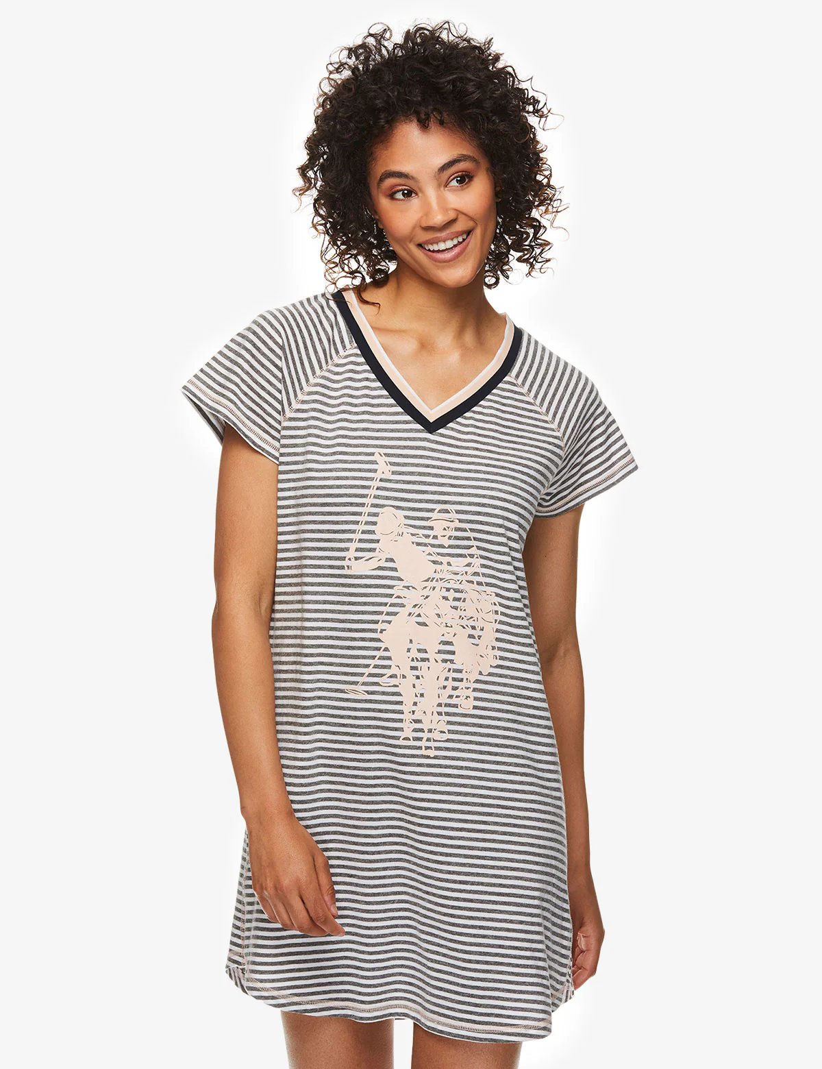 GRAPHIC LOGO TINY STRIPE DRORMSHIRT