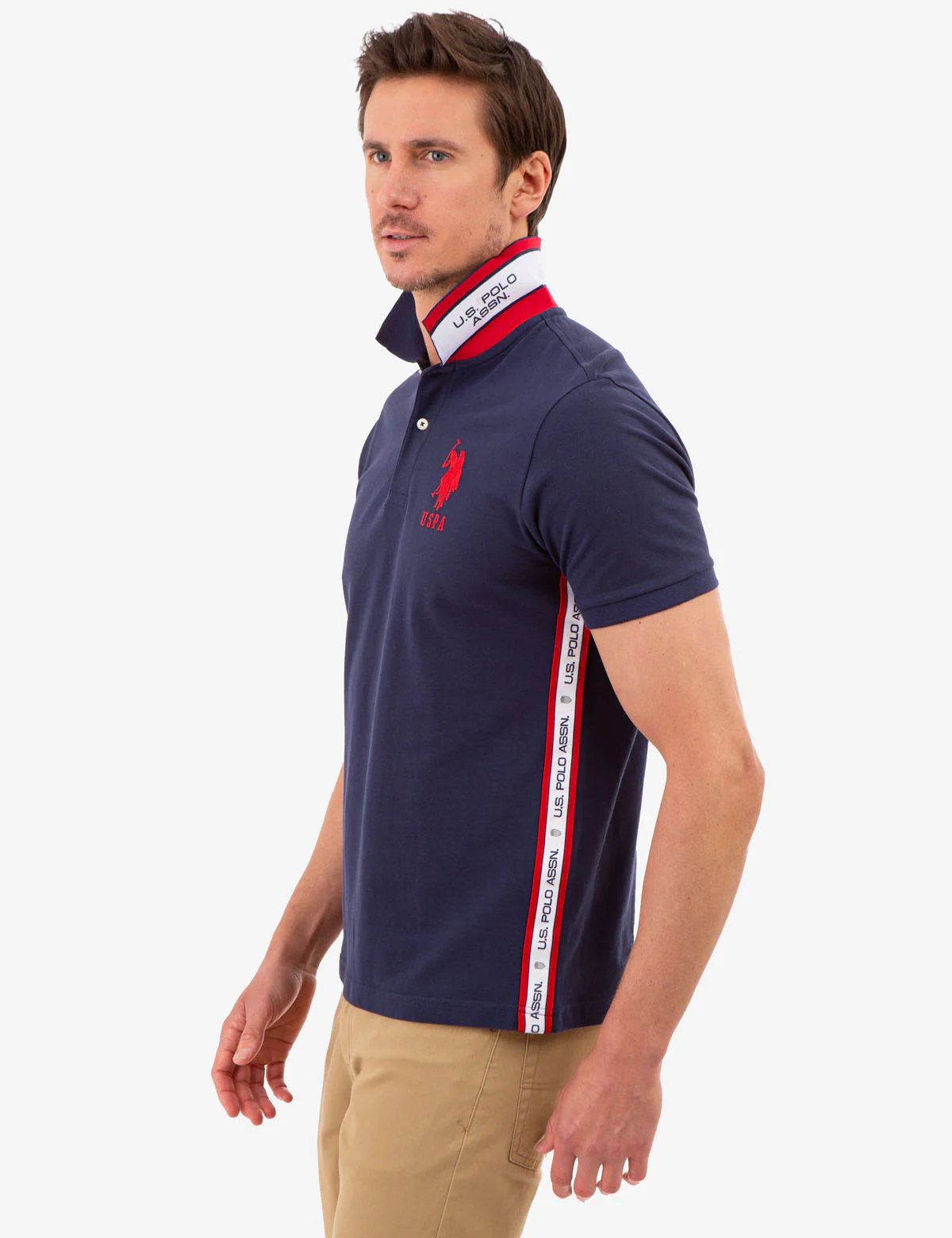 GRAPHIC TRIM PIQUE POLO SHIRT - Image 11