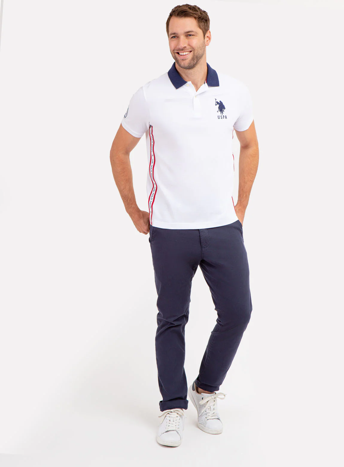 GRAPHIC TRIM PIQUE POLO SHIRT - Image 14