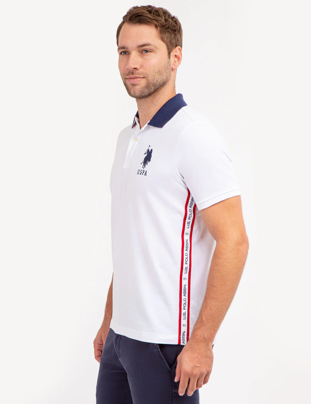 GRAPHIC TRIM PIQUE POLO SHIRT - Image 16