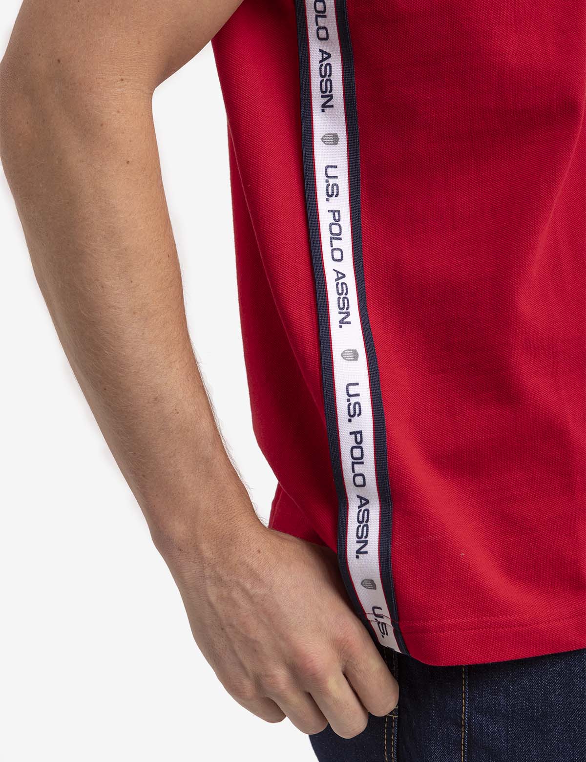 GRAPHIC TRIM PIQUE POLO SHIRT - Image 5