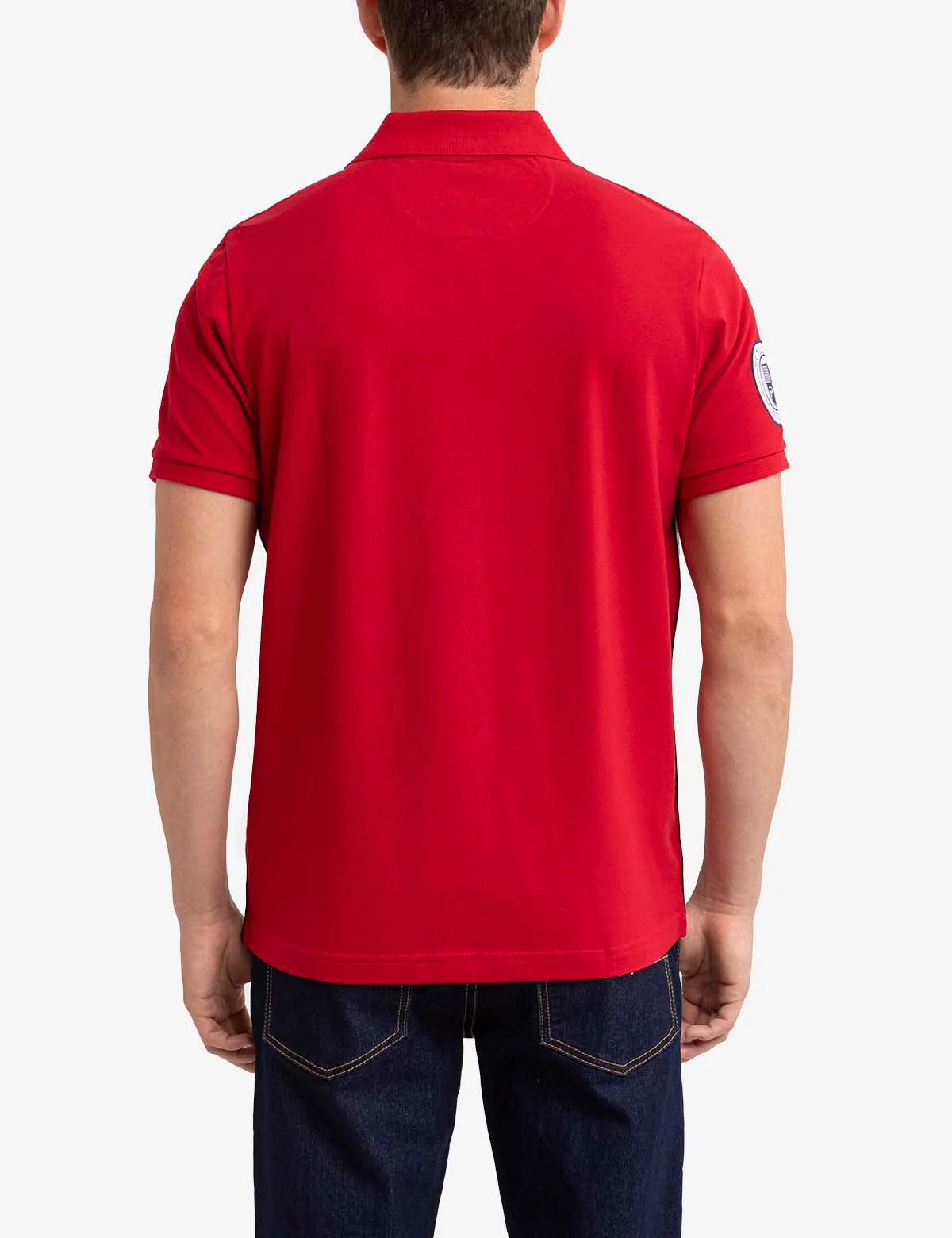 GRAPHIC TRIM PIQUE POLO SHIRT - Image 7