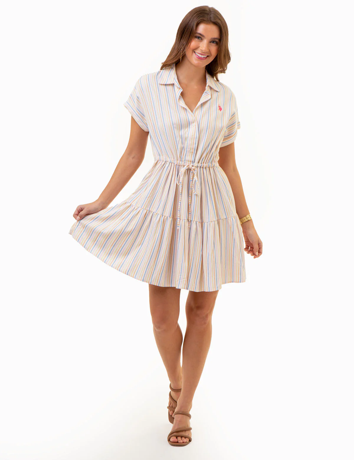 HALF PLACKET TIERED DRESS - Image 3