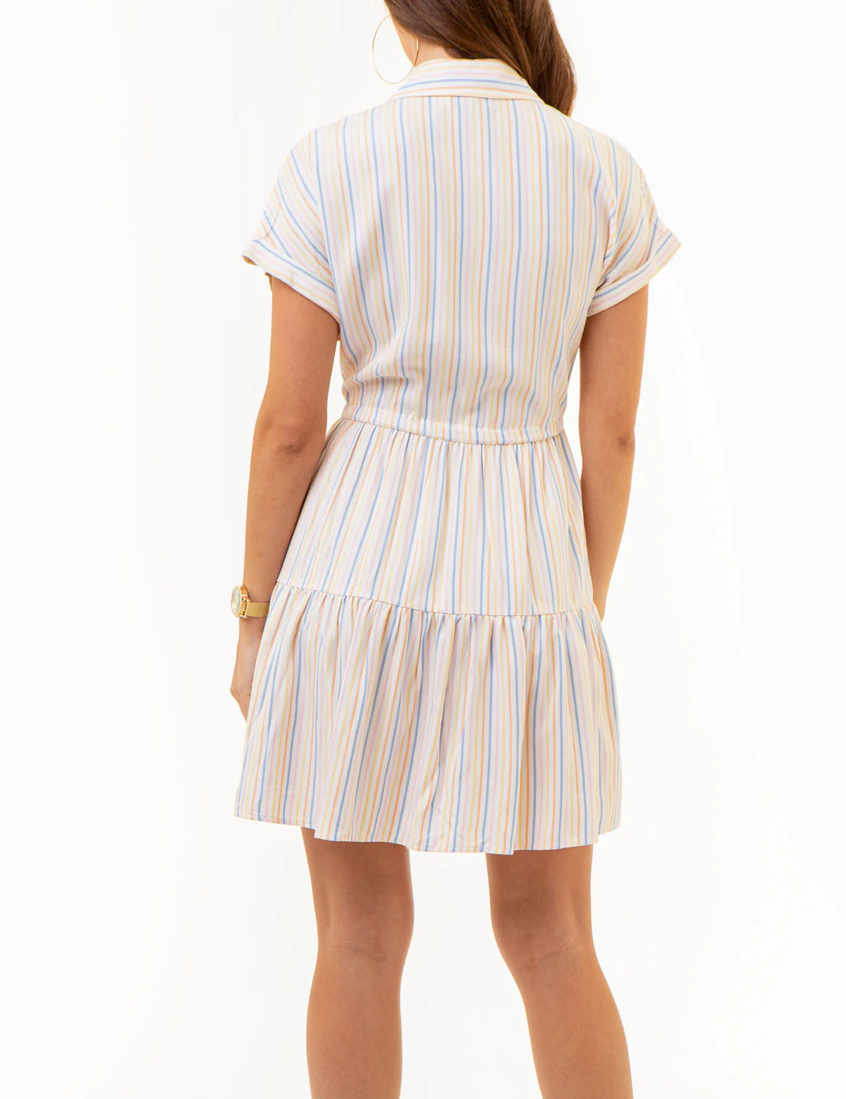 HALF PLACKET TIERED DRESS - Image 6