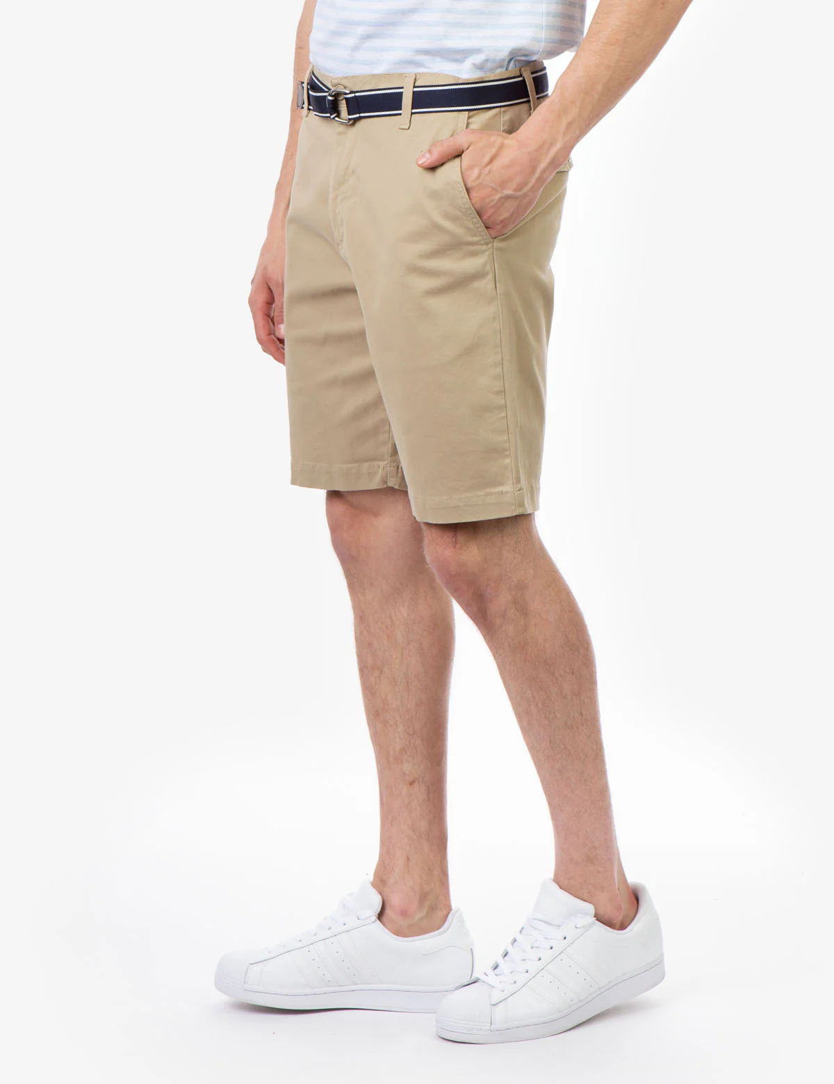 HARTFORD STRETCH TWILL BELTED SHORTS - Image 12