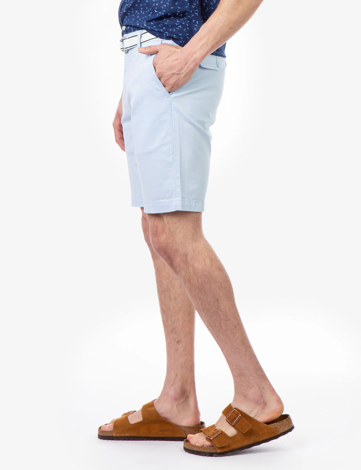 HARTFORD STRETCH TWILL BELTED SHORTS - Image 8