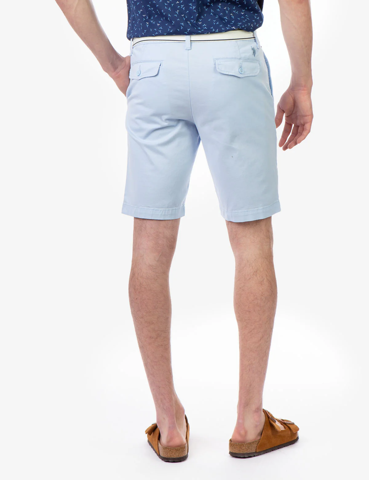 HARTFORD STRETCH TWILL BELTED SHORTS - Image 9