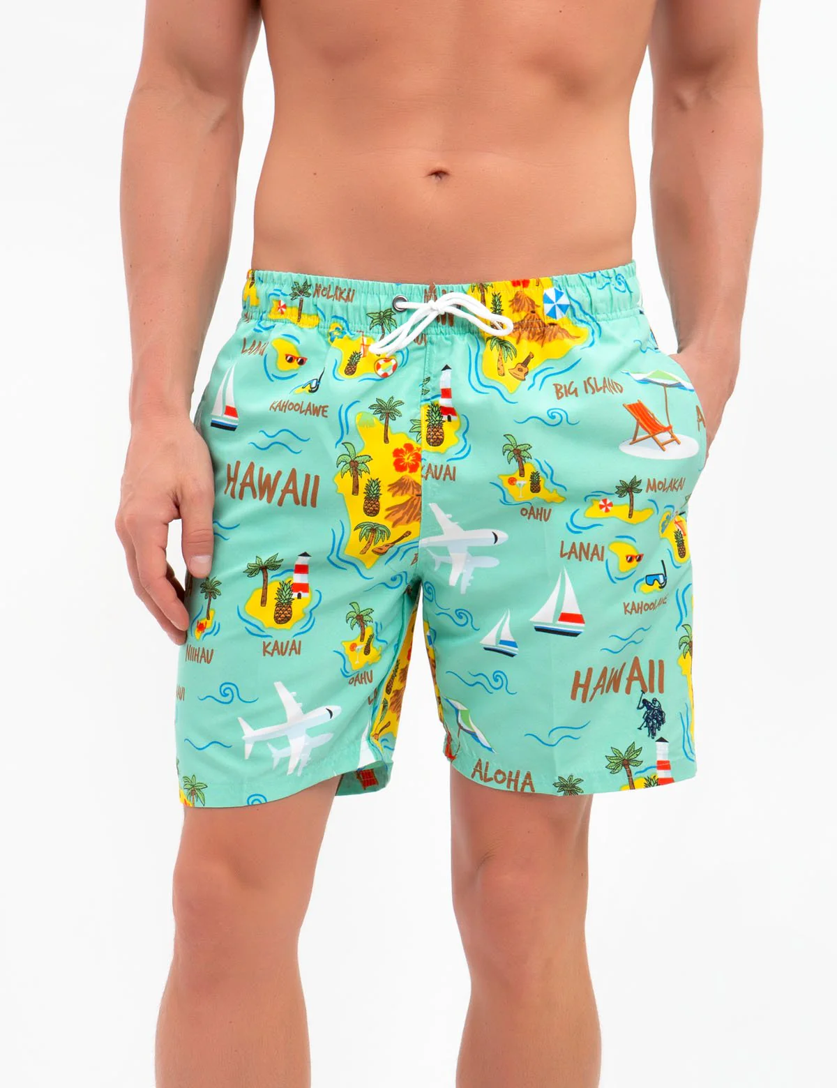 HAWAII MAP SWIM TRUNKS - Image 5