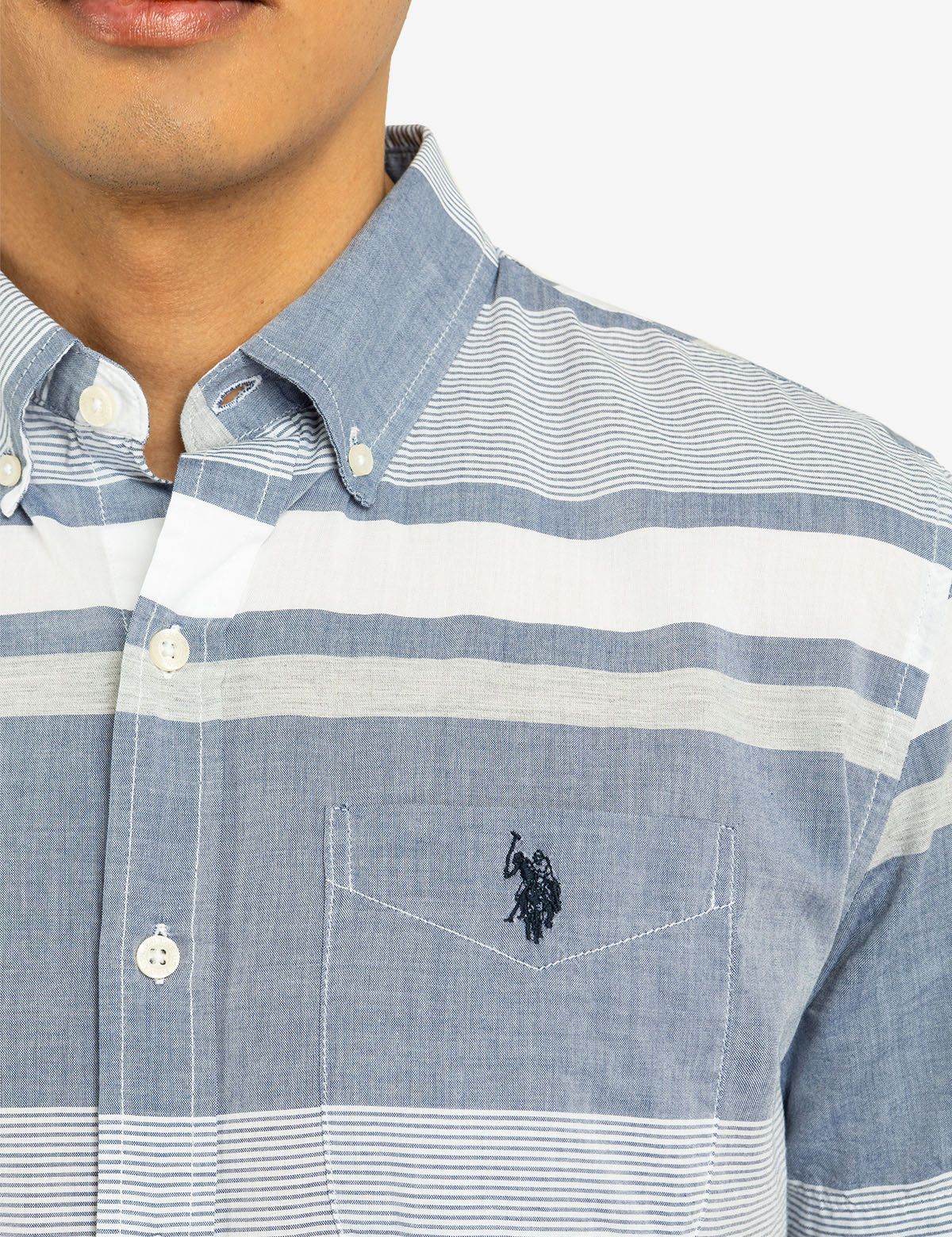 HEATHER MADRAS SHORT SLEEVE WOVEN SHIRT - Image 4