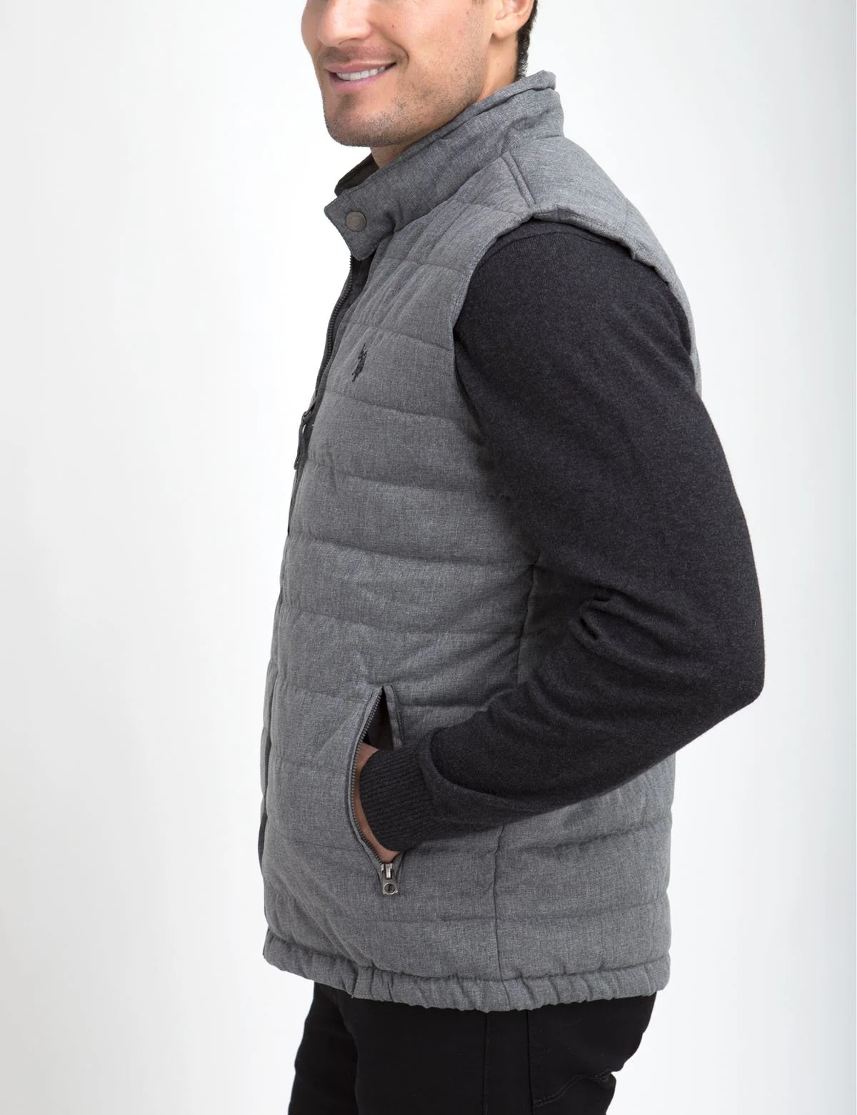 Heather Multi Channel Vest - Image 4