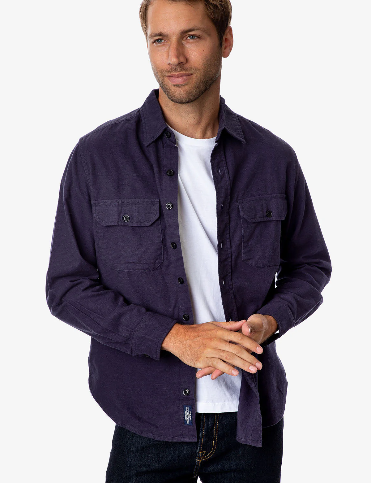 HEAVY BRUSHED CANVAS OVERSHIRT
