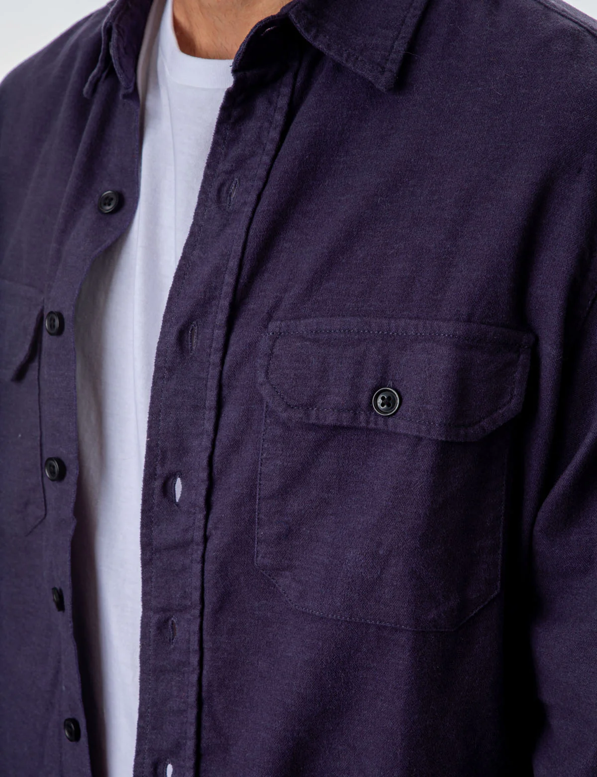 HEAVY BRUSHED CANVAS OVERSHIRT - Image 5