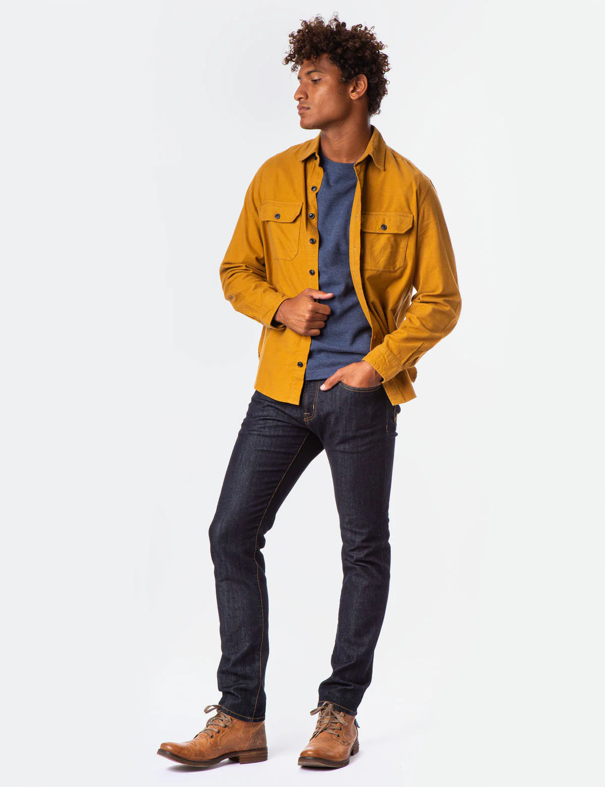HEAVY BRUSHED CANVAS OVERSHIRT - Image 7