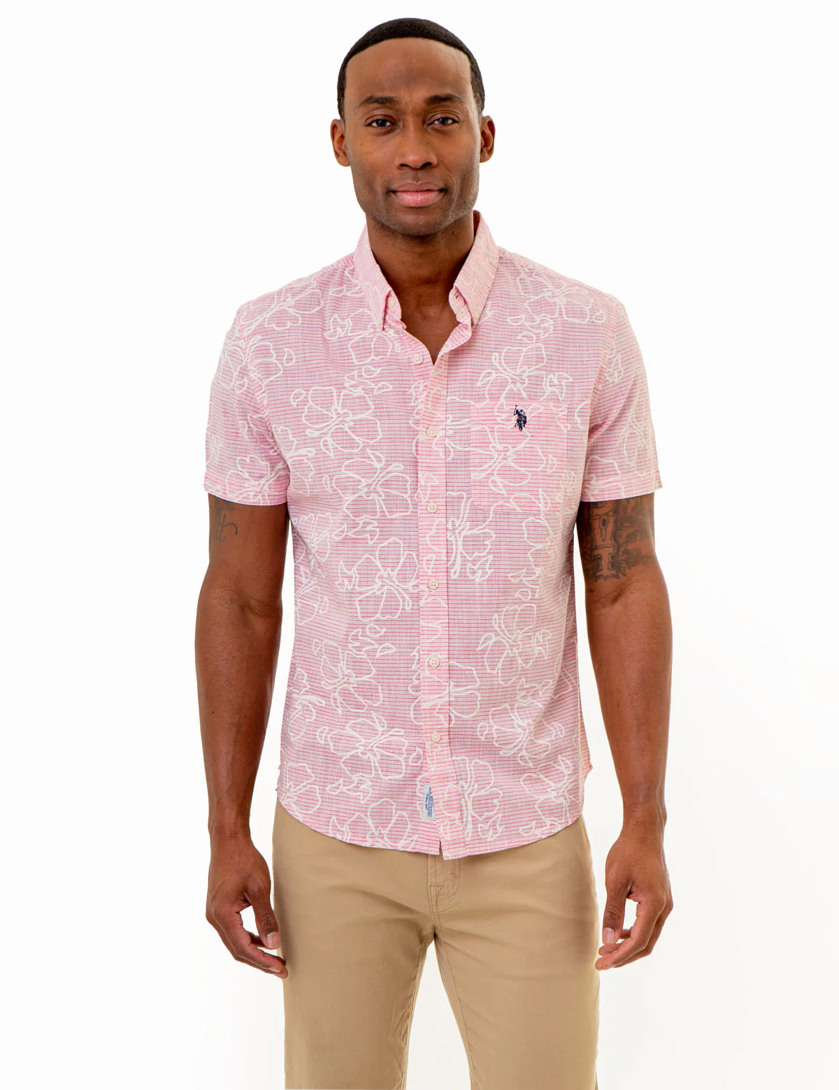 HIBISCUS SLUB POPLIN SHIRT WITH POCKET