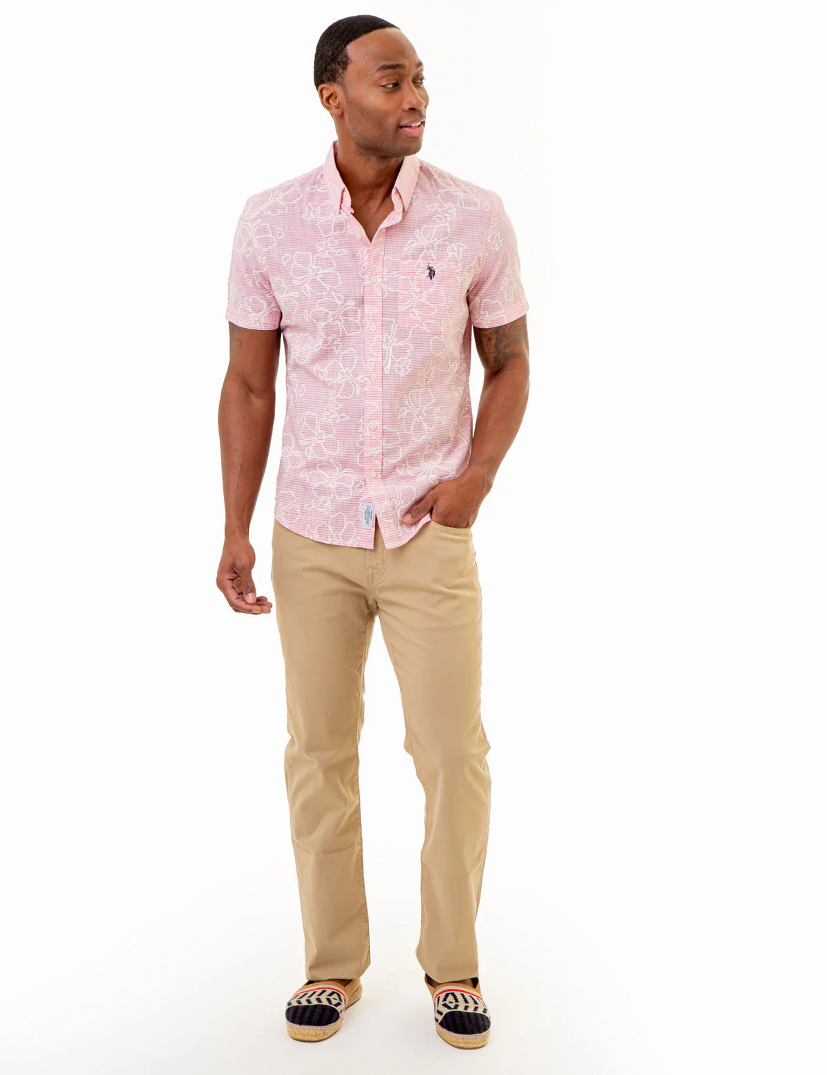 HIBISCUS SLUB POPLIN SHIRT WITH POCKET - Image 3