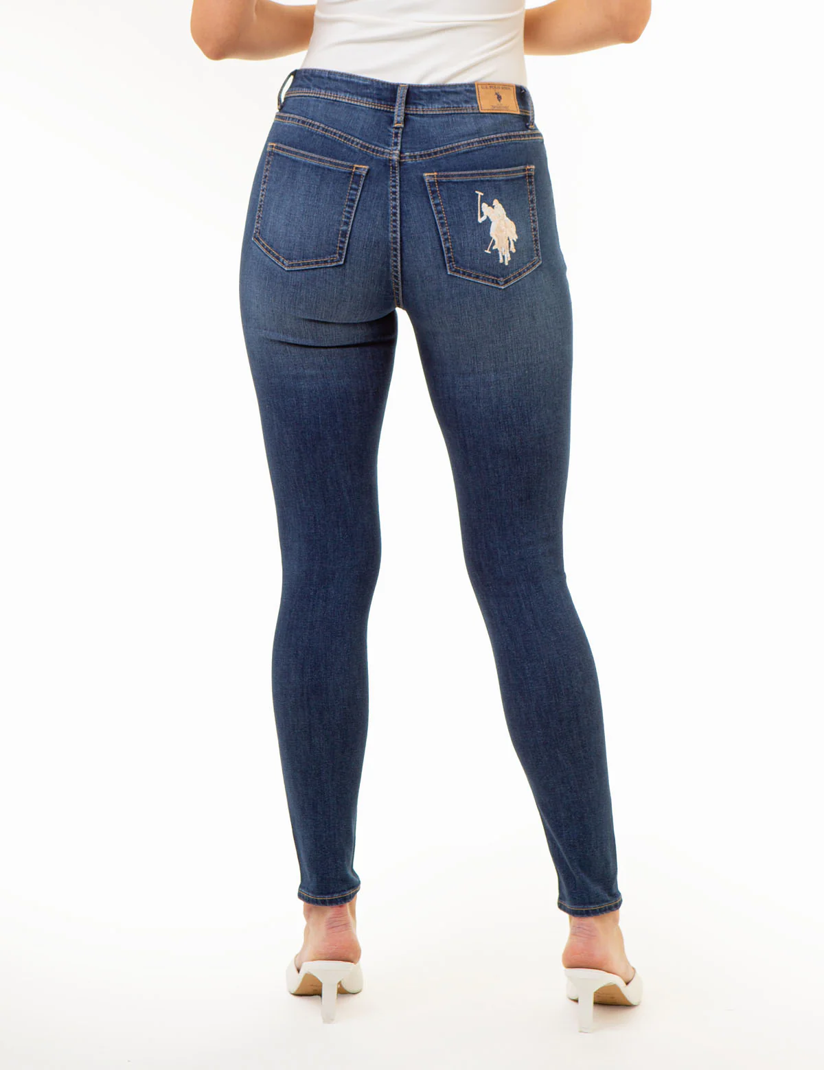 HIGH RISE BIG LOGO SKINNY JEANS - Image 2