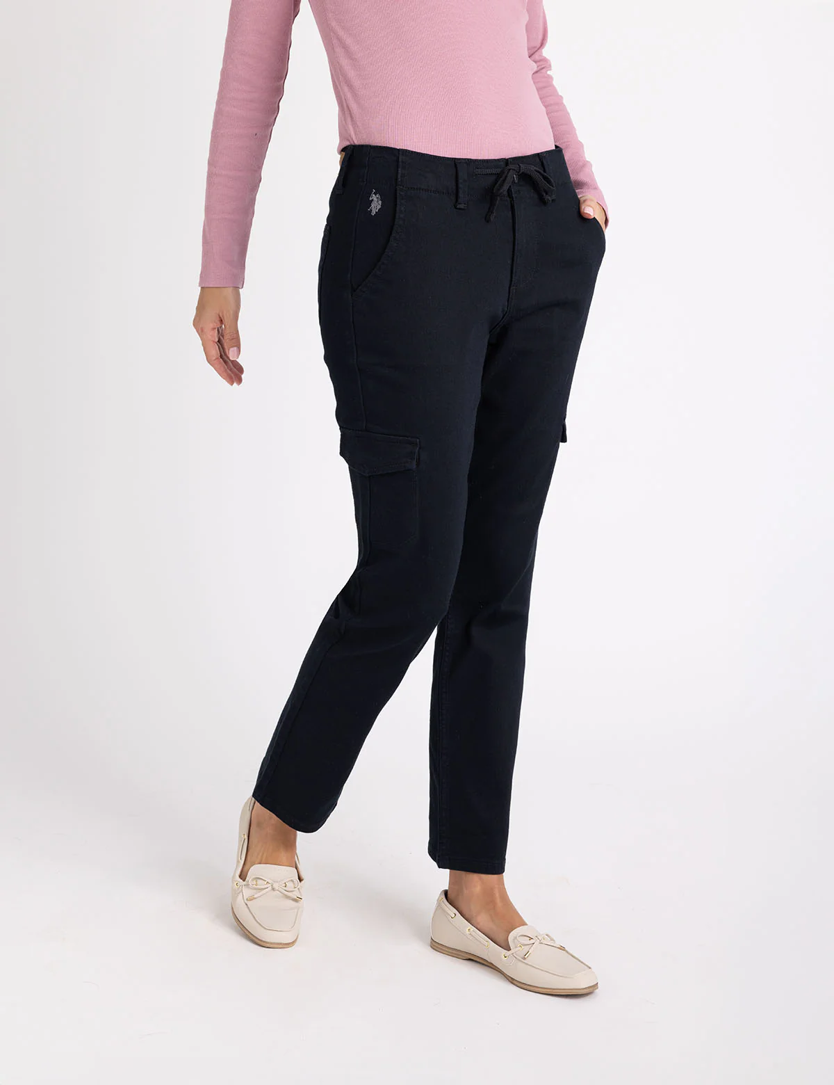 HIGH RISE CARGO DRAWSTRING PANT - Image 8