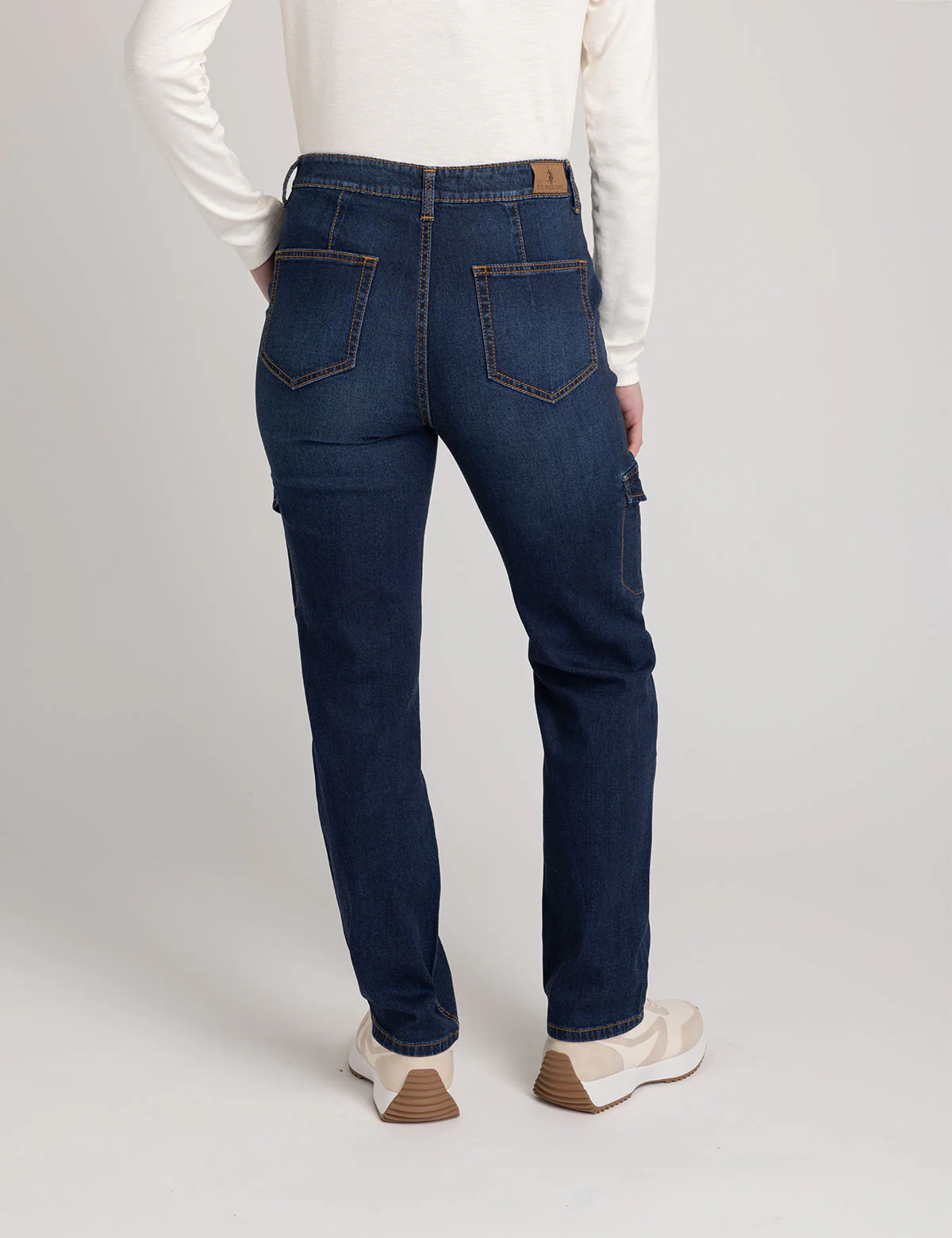 HIGH RISE CARGO JEANS - Image 4