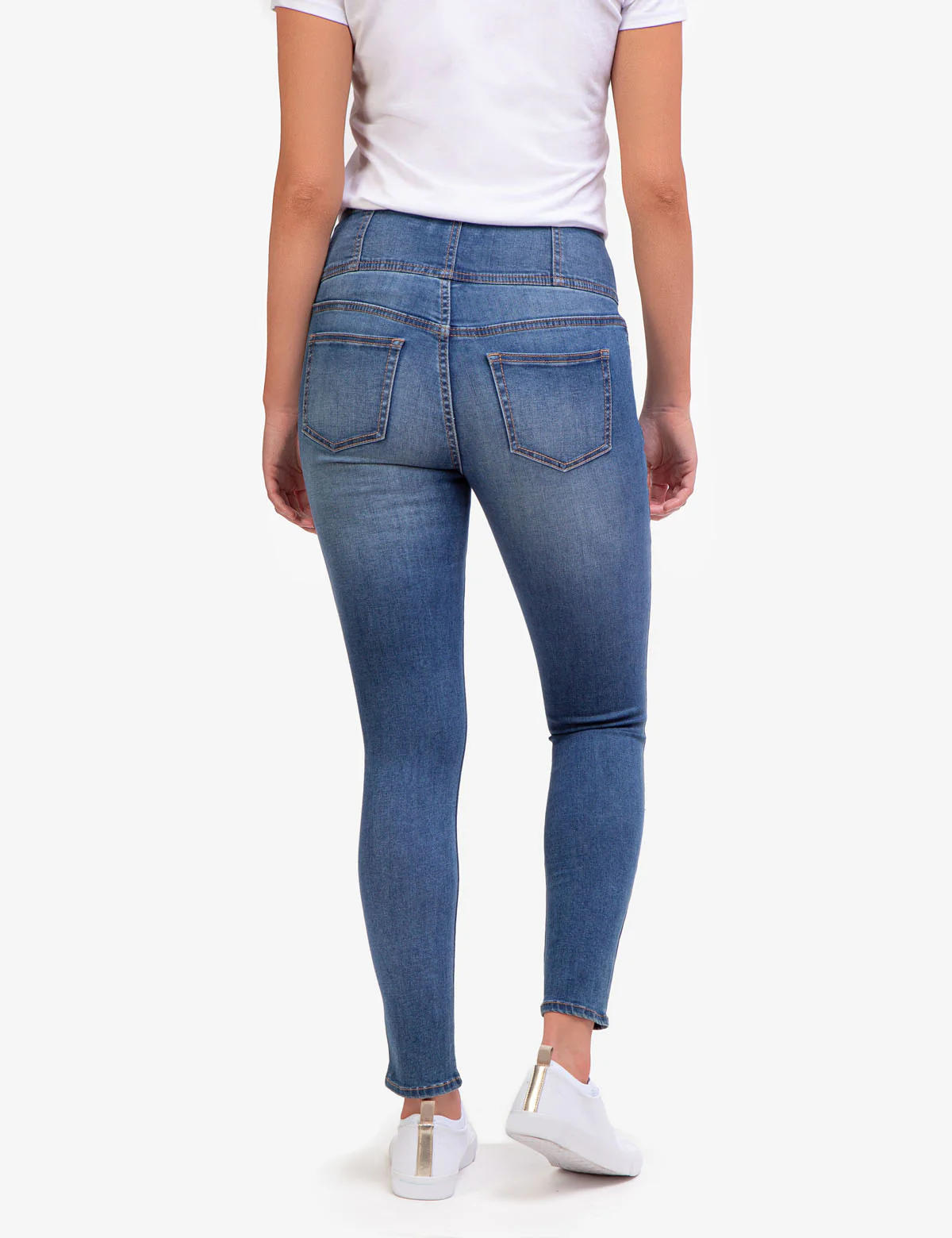 HIGH RISE CORSET SKINNY JEANS - Image 4