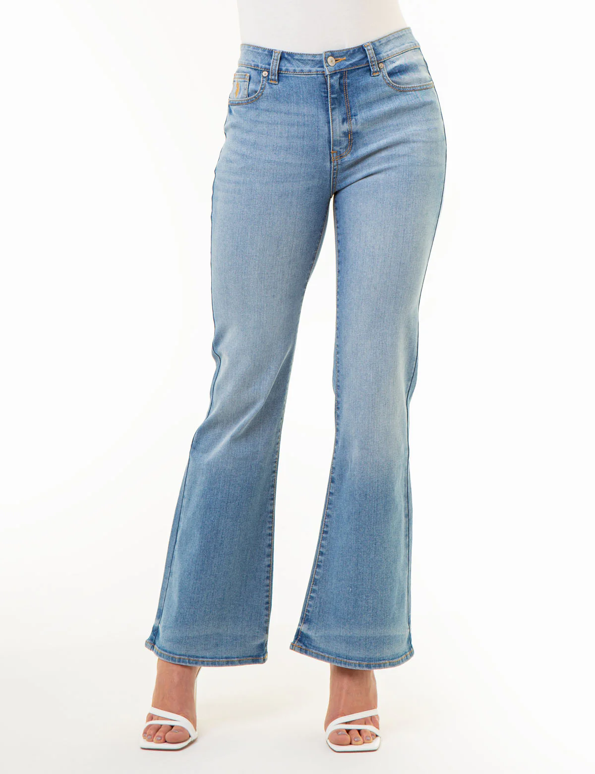 HIGH RISE FLARE JEANS - Image 2