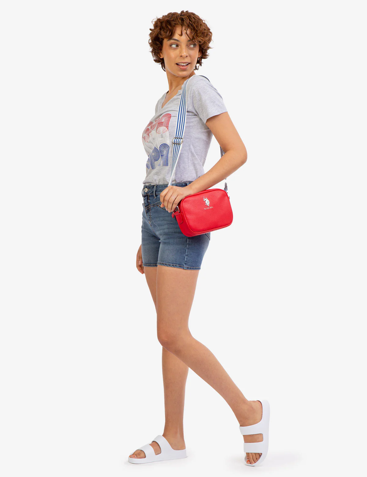 HIGH RISE VINTAGE YOKE DENIM SHORTS - Image 5
