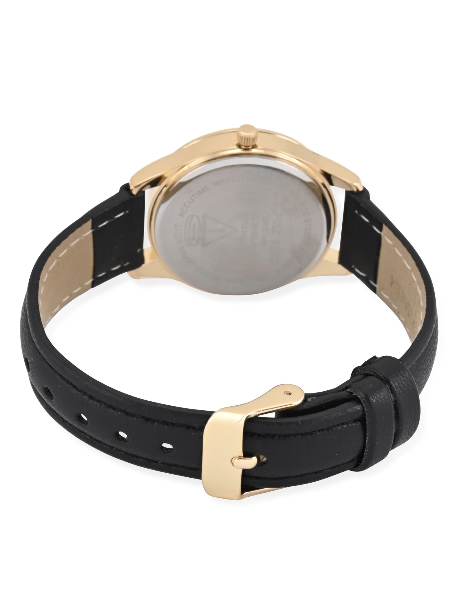 HIS AND HERS BLACK STRAP WATCH SET - Image 6