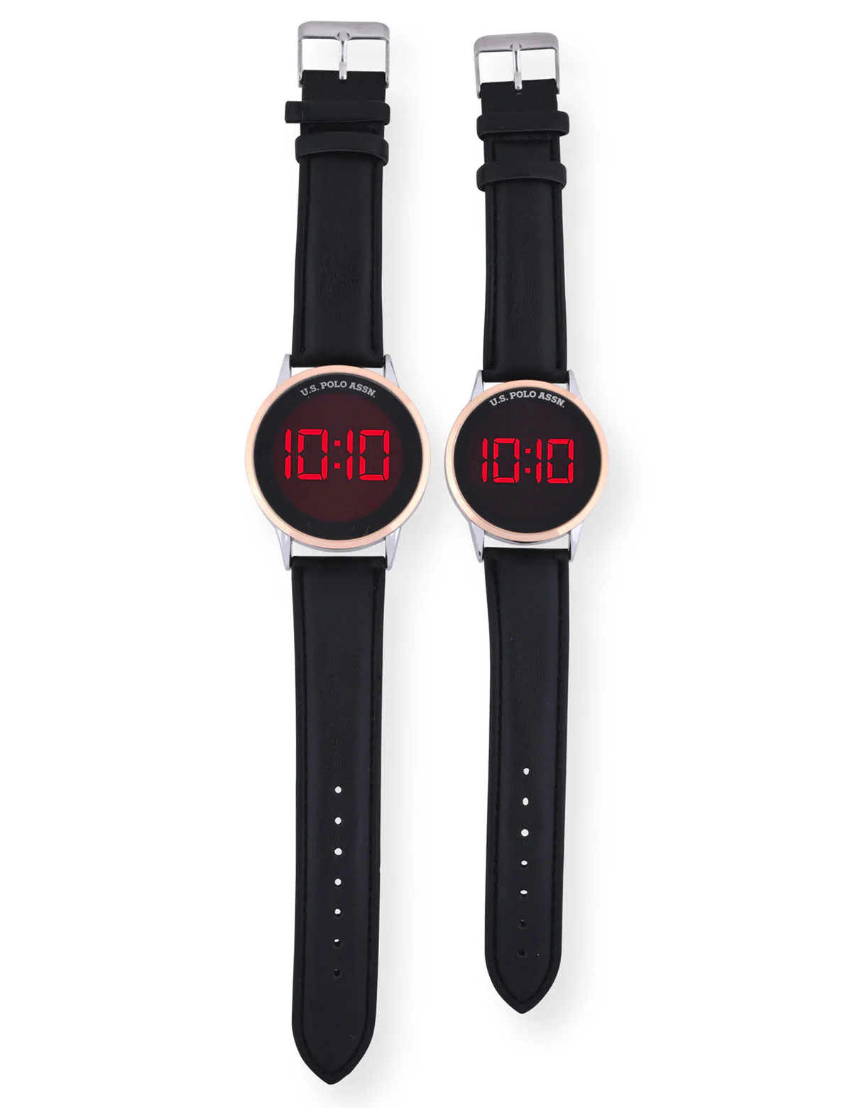 HIS AND HERS BLACK W ROSE ACCT LED WATCH SET - Image 3