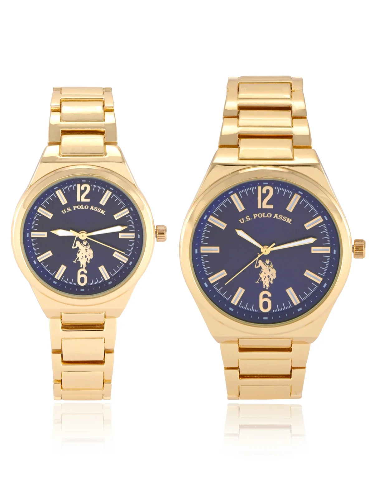 HIS AND HERS GOLD LINK WATCH SET - Image 4