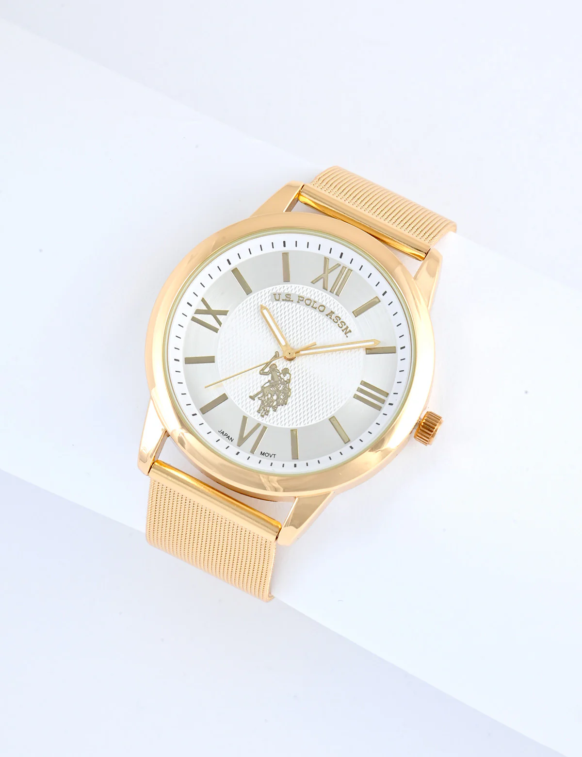 HIS AND HERS GOLD MESH STRAP WATCH SET - Image 4