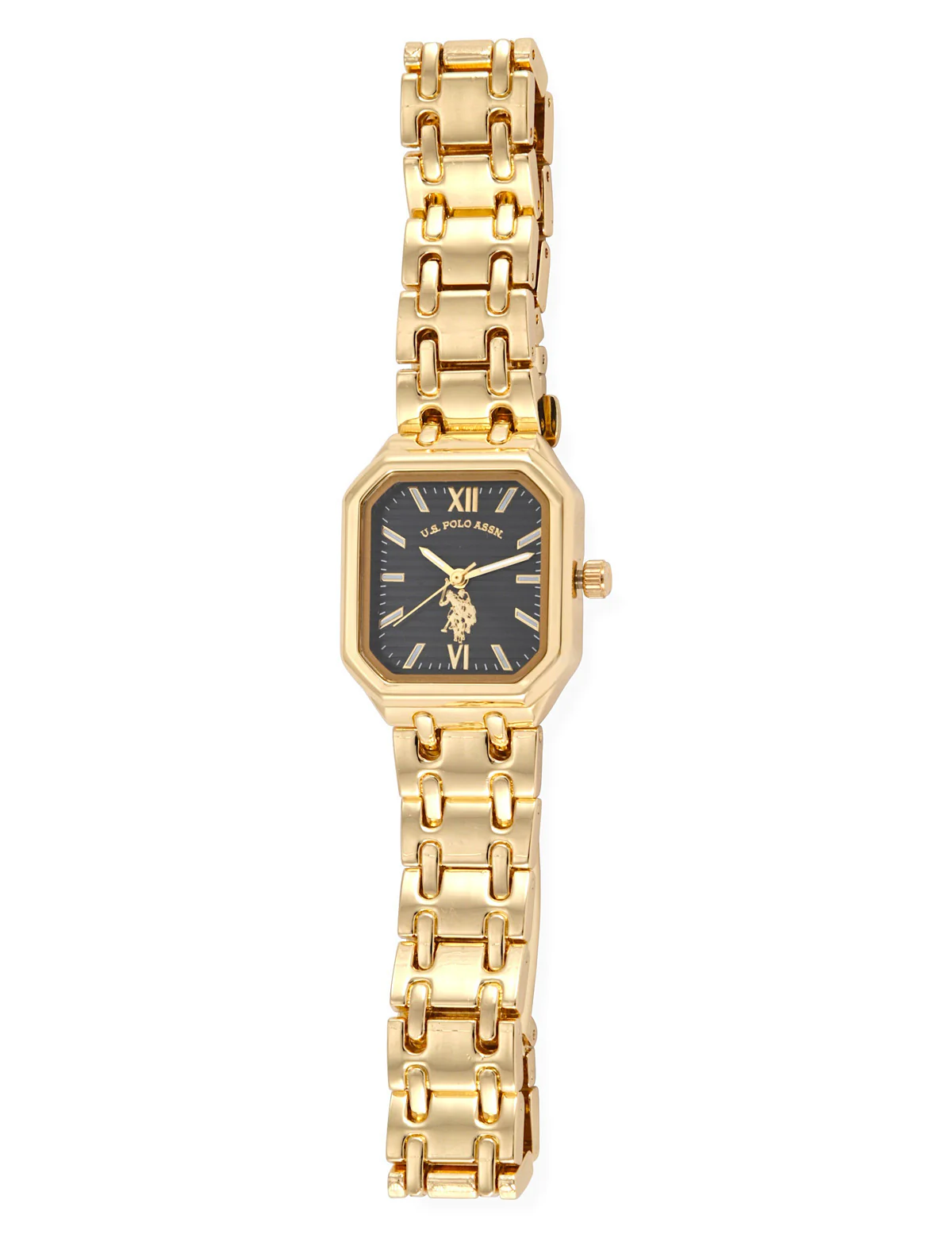 HIS AND HERS GOLD SQUARE LINK WATCH SET - Image 5
