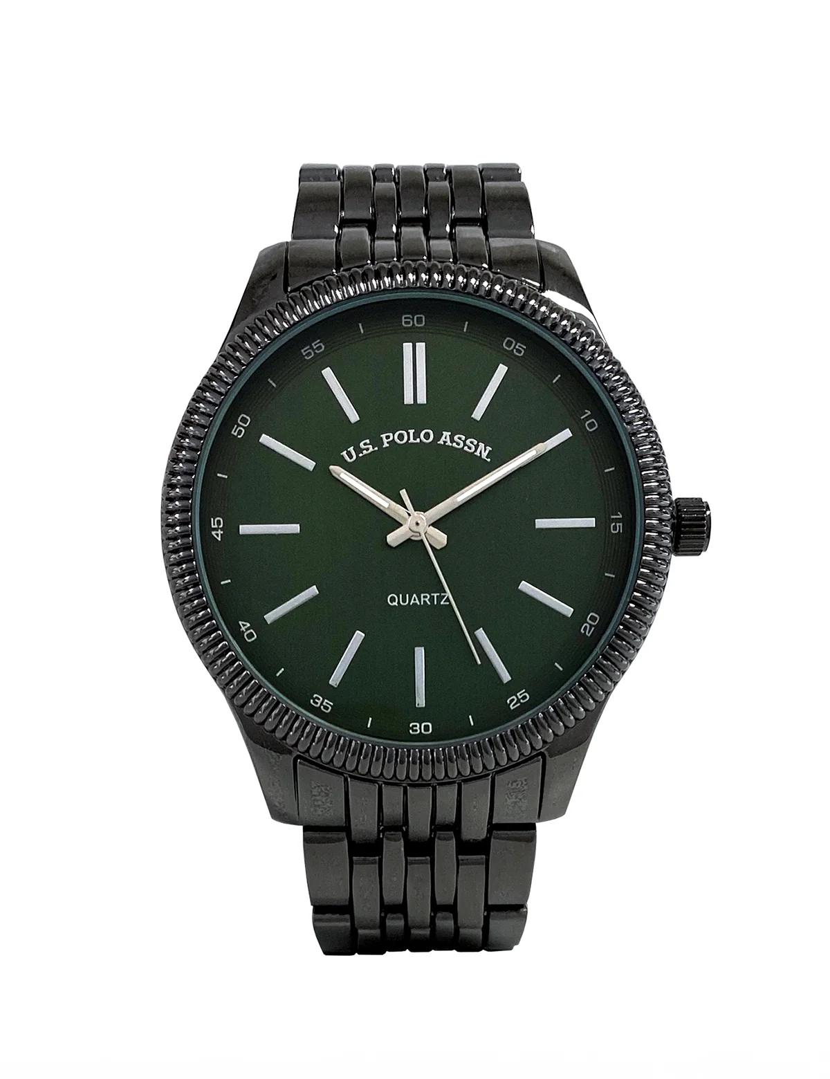 HIS AND HERS GUNMETAL LINK WATCH SET - Image 2