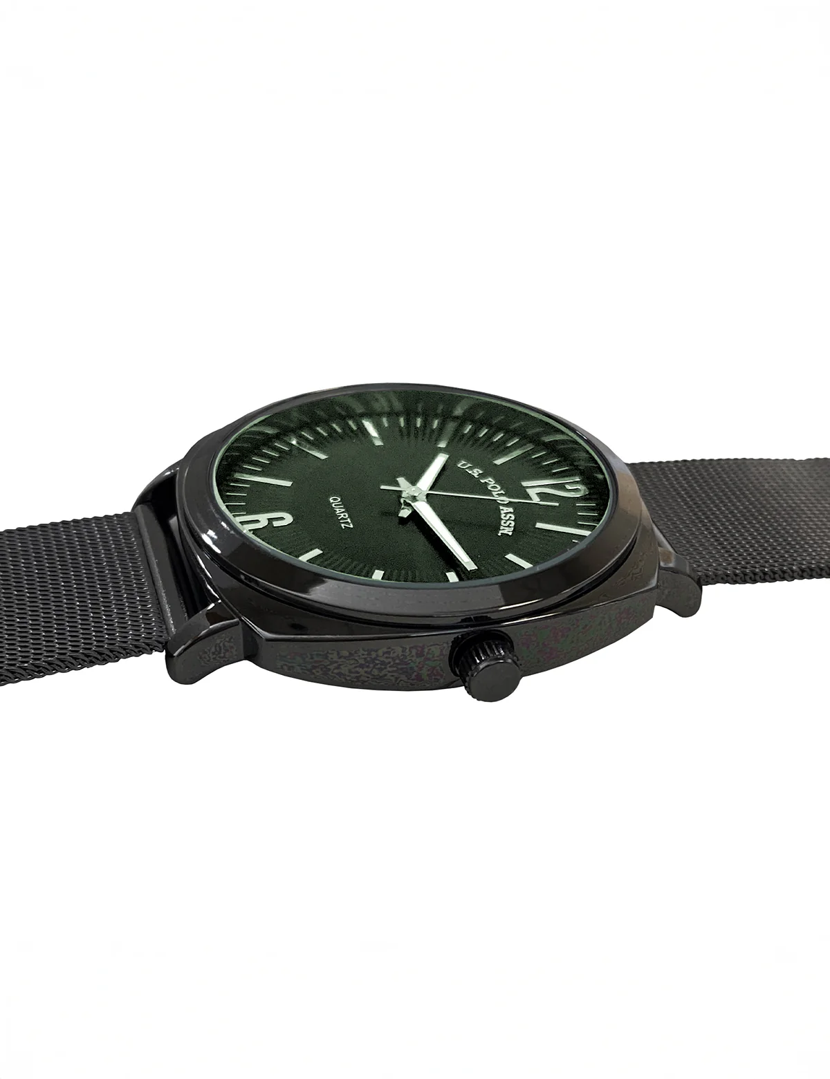 HIS AND HERS GUNMETAL MESH STRAP WATCH SET - Image 3