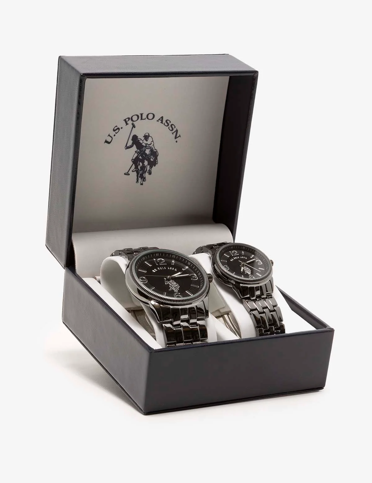 HIS AND HERS GUNMETAL WATCH SET - Image 2