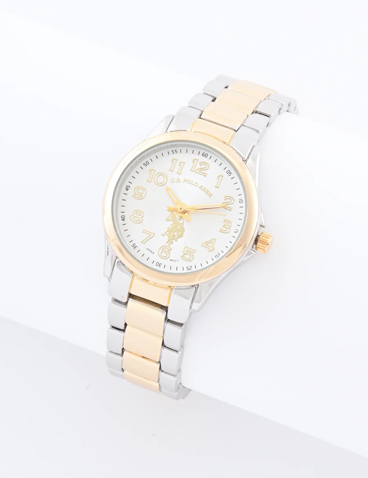 HIS AND HERS SILVER AND GOLD LINK WATCH SET - Image 2